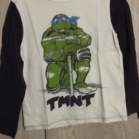 t shirt teenage mutant ninja turles 110 wit-zwart