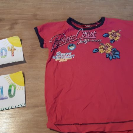 t shirt roze 104-110