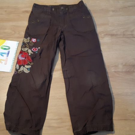 broek bloemen 110