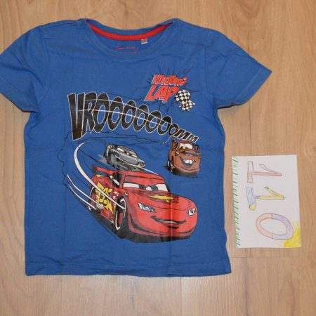 t shirt mcqueen blauw 110